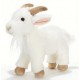 Peluche chevre blanche beba 25cm - jouets56.fr - magasin jeux et jouets dans morbihan en bretagne