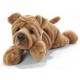 Peluche ruga sharpei allonge 40cm - jouets56.fr - magasin jeux et jouets dans morbihan en bretagne