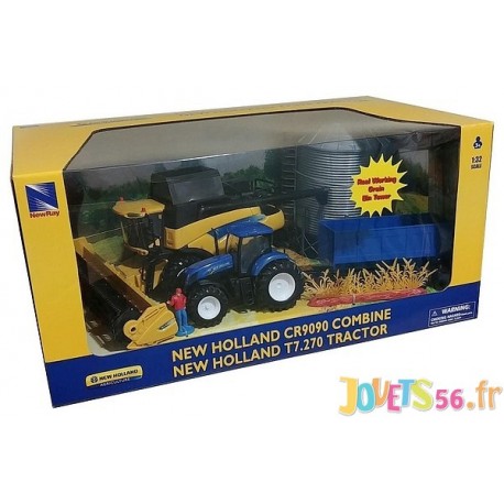 tracteur new holland jouet avec remorque