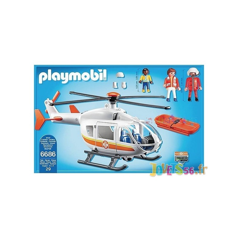 helicoptere playmobil 6686