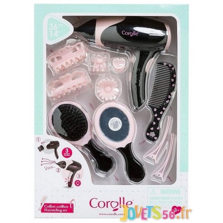 COFFRET COIFFURE POUR POUPON 36-42CM-LiloJouets-Magasins jeux et jouets dans Morbihan en Bretagne