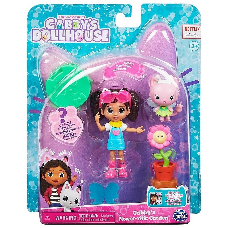Gabby's Dollhouse Gabby et la Maison Magique - - Coffret Gabby et Ses Amis  - 4 Figurines Gabby Chat
