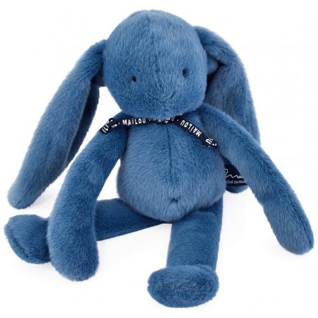 PELUCHE LAPIN MELOE BLEU INTENSE 37CM-LiloJouets-Morbihan-Bretagne