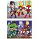 Puzzles spidey et ses amis 2x48 pieces 28x20cm spiderman-lilojouets-morbihan-bretagne