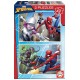 Puzzles spiderman 2x48 pieces 28x20cm-lilojouets-morbihan-bretagne