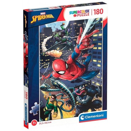 PUZZLE SPIDERMAN 180 PIECES MARVEL 48X33CM-LiloJouets-Morbihan-Bretagne