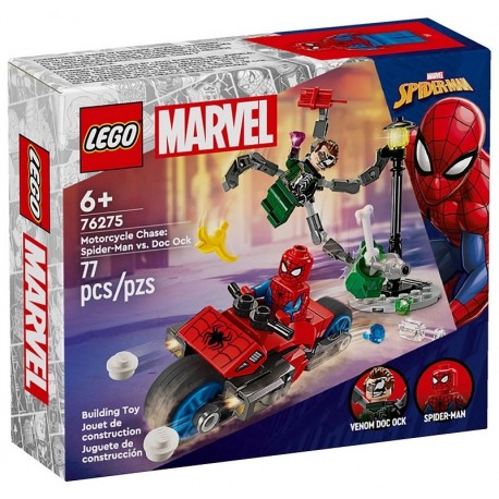 76275 COURSE POURSUITE EN MOTO SPIDERMAN CONTRE DOC OCTOPUS - LEGO MARVEL-LiloJouets-Morbihan-Bretagne