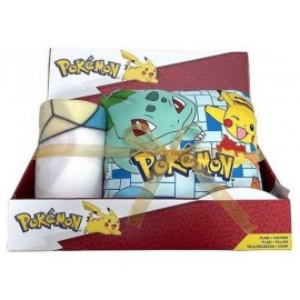 PACK COUSSIN 35X35CM ET PLAID 140X100CM POKEMON-LiloJouets-Morbihan-Bretagne