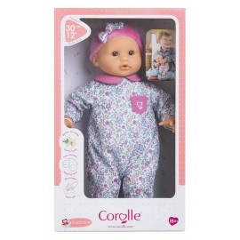 BEBE CALIN CAPUCINE 30CM AVEC PYJAMA FLEURS