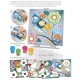 Coffret 5 pochoirs motifs couleurs de printemps - 5 tableaux 4 encreurs-lilojouets-morbihan-bretagne