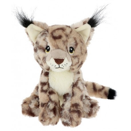 PELUCHE LYNX 18CM - KEELECO ECO-RESPONSABLE-LiloJouets-Morbihan-Bretagne