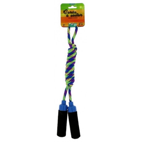 CORDE A SAUTER 213CM POIGNEES MOUSSE ASST-LiloJouets-Morbihan-Bretagne