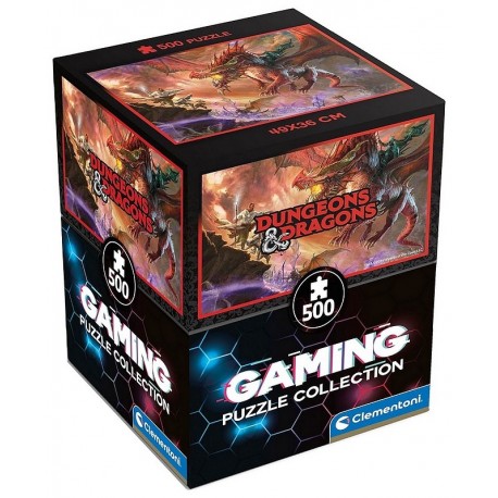 PUZZLE DONGEONS & DRAGONS 500 PIECES 49X36CM - CUBE GAMING PUZZLE COLLECTION-LiloJouets-Morbihan-Bretagne