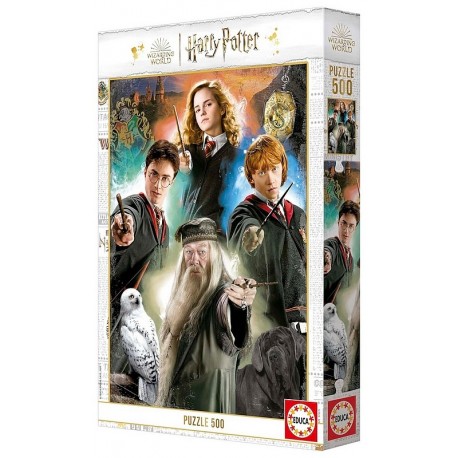 PUZZLE PERSONNAGES HARRY POTTER 500 PIECES 34X48CM-LiloJouets-Morbihan-Bretagne