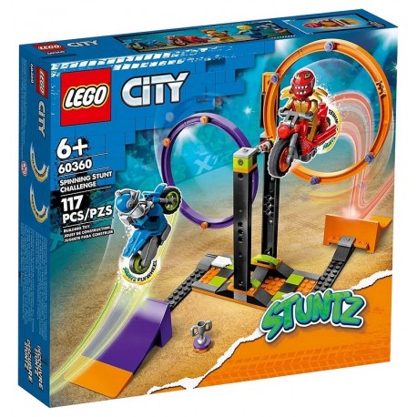 60360 DEFI DE CASCADE CERCLES ROTATIFS - LEGO CITY STUNTZ 117 PIECES-LiloJouets-Morbihan-Bretagne