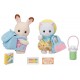 Le duo des bebes en promenade et accessoires sylvanian families-lilojouets-morbihan-bretagne