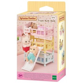 LES 3 LITS SUPERPOSES SYLVANIAN FAMILIES-LiloJouets-Morbihan-Bretagne