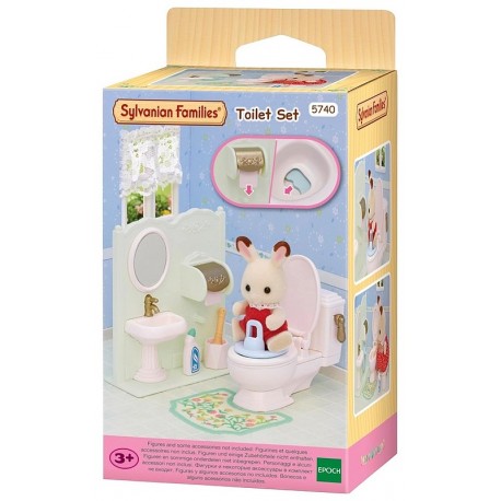 LES TOILETTES AVEC ACCESSOIRES SYLVANIAN FAMILIES-LiloJouets-Morbihan-Bretagne