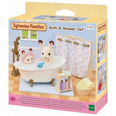 PACK BAIGNOIRE ET ACCESSOIRES SYLVANIAN FAMILIES-LiloJouets-Morbihan-Bretagne