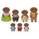 Famille chiens labrador chocolat sylvanian families-lilojouets-morbihan-bretagne