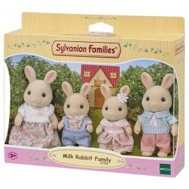 FAMILLE LAPIN CREME SYLVANIAN FAMILIES