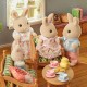 Famille lapin creme sylvanian families-lilojouets-morbihan-bretagne