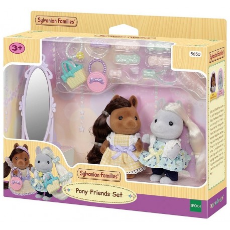 PACK LES AMIES PONEY AVEC KITS DE COIFFURE SYLVANIAN FAMILIES-LiloJouets-Morbihan-Bretagne