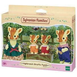 FAMILLE GIRAFE 4 FIGURINES SYLVANIAN FAMILIES