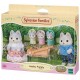 Famille husky avec luge 5 figurines sylvanian families-lilojouets-morbihan-bretagne