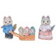 Famille husky avec luge 5 figurines sylvanian families-lilojouets-morbihan-bretagne