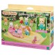 Le train tchou tchou des bebes sylvanian families avec 1 figurine-lilojouets-morbihan-bretagne