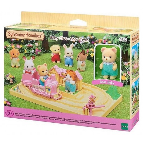 LE TRAIN TCHOU TCHOU DES BEBES SYLVANIAN FAMILIES AVEC 1 FIGURINE-LiloJouets-Morbihan-Bretagne