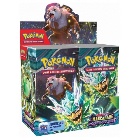 BOOSTER 10 CARTES POKEMON EV06 MASCARADE CREPUSCULAIRE-LiloJouets-Morbihan-Bretagne