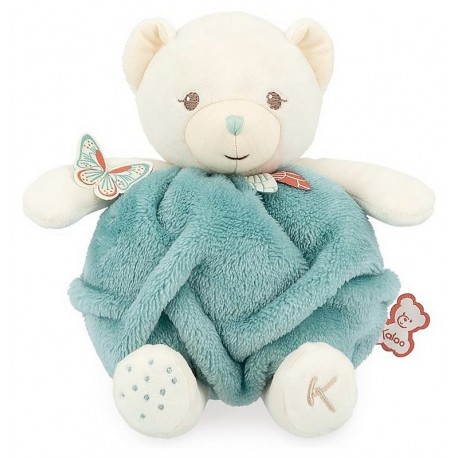 PELUCHE OURS VERT 23CM BULLE D'AMOUR - AVEC BOITE KALOO PLUME-LiloJouets-Morbihan-Bretagne