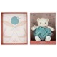 Peluche ours vert 23cm bulle d'amour - avec boite kaloo plume-lilojouets-morbihan-bretagne