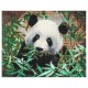 Kit tableau panda 40x50cm broderie diamant sur chassis bois-lilojouets-morbihan-bretagne