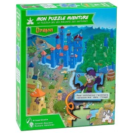 MON PUZZLE-JEU AVENTURE DRAGON 42 PIECES 46X54CM