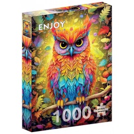 PUZZLE AUTUMNAL OWL 1000 PIECES 68X48CM - ENJOY PUZZLE-LiloJouets-Morbihan-Bretagne