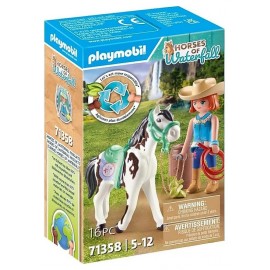 71358 ELLIE ET CHEVAL SAWDUST PLAYMOBIL HORSES OF WATERFALL-LiloJouets-Morbihan-Bretagne