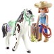 71358 ellie et cheval sawdust playmobil horses of waterfall-lilojouets-morbihan-bretagne