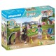 71355 zoe et cheval blaze avec parcours d'obstacles playmobil horses of waterfal-lilojouets-morbihan-bretagne