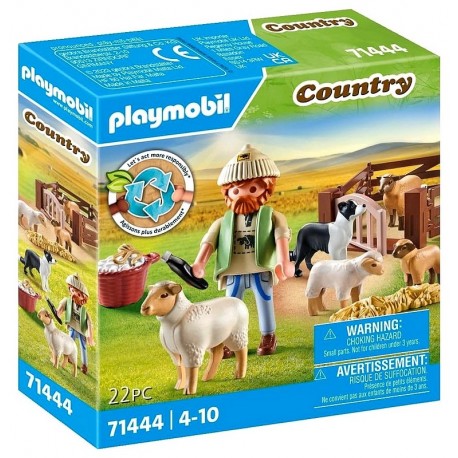 71444 BERGER AVEC MOUTONS PLAYMOBIL COUNTRY-LiloJouets-Morbihan-Bretagne