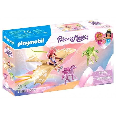 71363 PRINCESSE DELTAPLANE ET POULAINS AILES PLAYMOBIL PRINCESS MAGIC-LiloJouets-Morbihan-Bretagne