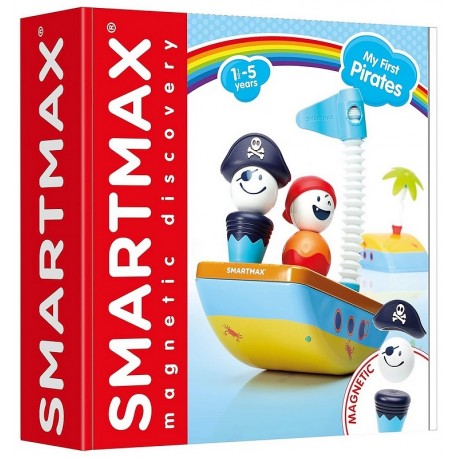 SMARTMAX MY FIRST PIRATES PIECES MAGNETIQUES AVEC BATEAU BOITE-LiloJouets-Morbihan-Bretagne