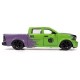 Voiture dodge ram 1500 vert 1.24e metal avec figurine hulk-lilojouets-questembert-muzillac-morbihan