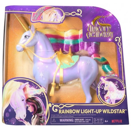 LICORNE SONORE LUMINEUSE 28CM WILDSTAR - L'ECOLE DES LICORNES - UNICORN ACADEMY-LiloJouets-Questembert-Muzillac-Morbihan