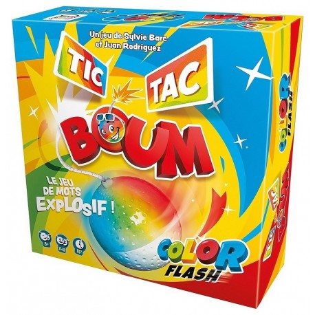 JEU TIC TAC BOUM COLOR FLASH - JEU DE MOTS EXPLOSIF-LiloJouets-Questembert-Muzillac-Morbihan