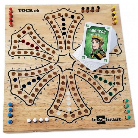 JEU DE TOCK PLIABLE EN BOIS - 6 JOUEURS - 28x25CM-LiloJouets-Questembert-Muzillac-Morbihan