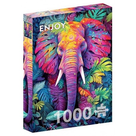 PUZZLE DISGUISED ELEPHANT 1000 PIECES 68X48CM - ENJOY PUZZLE-LiloJouets-Questembert-Muzillac-Morbihan