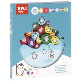 JEU D'EQUILIBRE PINGOUINS - 16 PIECES BOIS ET DE-LiloJouets-Questembert-Muzillac-Morbihan